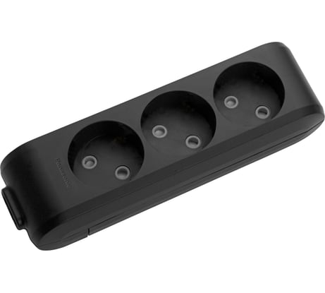 Колодка Panasonic X-TENDIA 3гн б/з черная 55001 WLTB0230-2BL