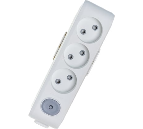 Колодка Panasonic X-TENDIA 54993 3гн б/з с выключателем, белая WLTA0230-2WH-RES