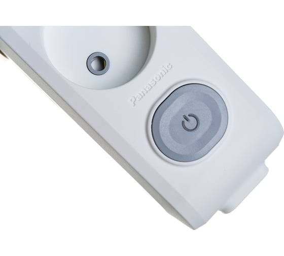 Колодка Panasonic X-TENDIA 54993 3гн б/з с выключателем, белая WLTA0230-2WH-RES