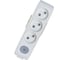 Колодка Panasonic X-TENDIA 54993 3гн б/з с выключателем, белая WLTA0230-2WH-RES 1