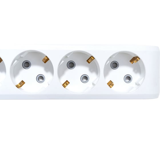 Колодка Panasonic X-TENDIA 54975 6гн с/з с выключателем, белая WLTA0460-2WH