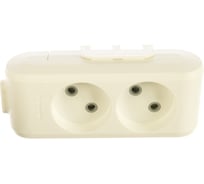 Колодка Panasonic X-TENDIA 2гн б/з белая 55000 WLTB0220-2WH