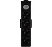 Колодка Panasonic X-TENDIA 54982 4гн с/з с выключателем, черная WLTA0440-2BL-RES