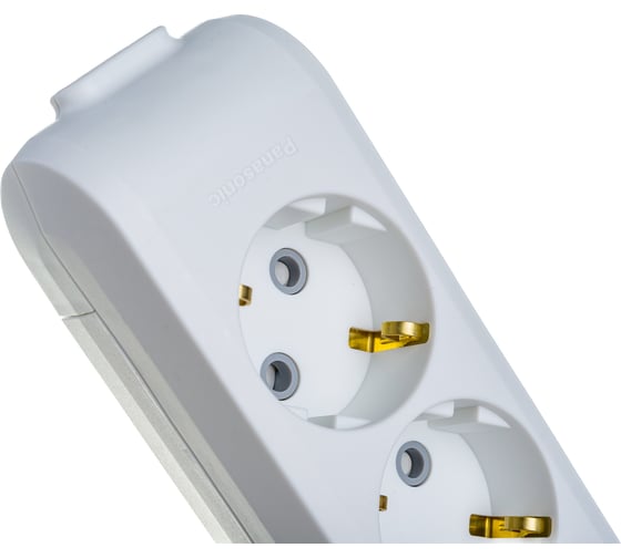 Колодка Panasonic X-TENDIA 54977 6гн с/з белая WLTB0460-2WH