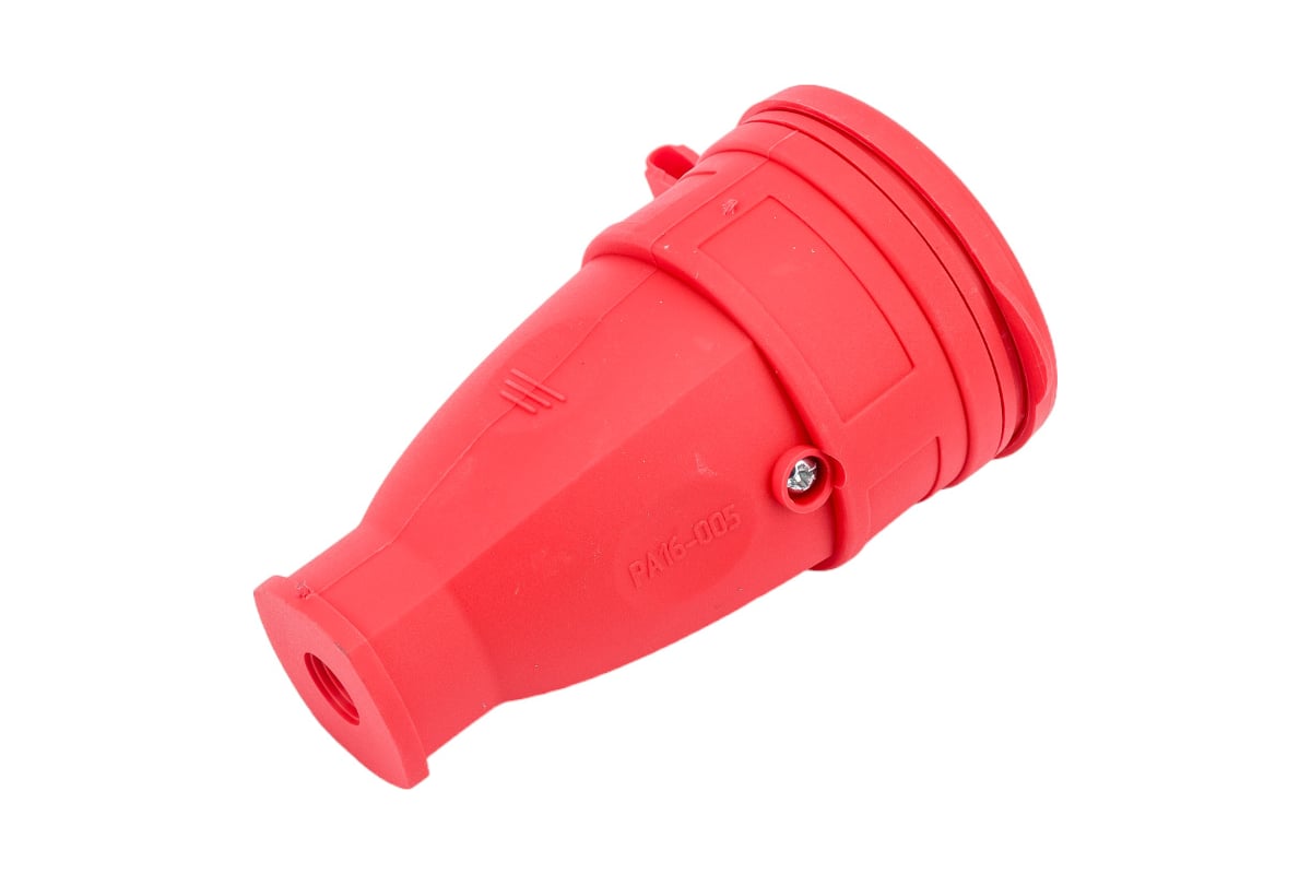 Переносная розетка SVET РА 16-005 УХЛ4, каучук,цвет - красный SV0303 ...