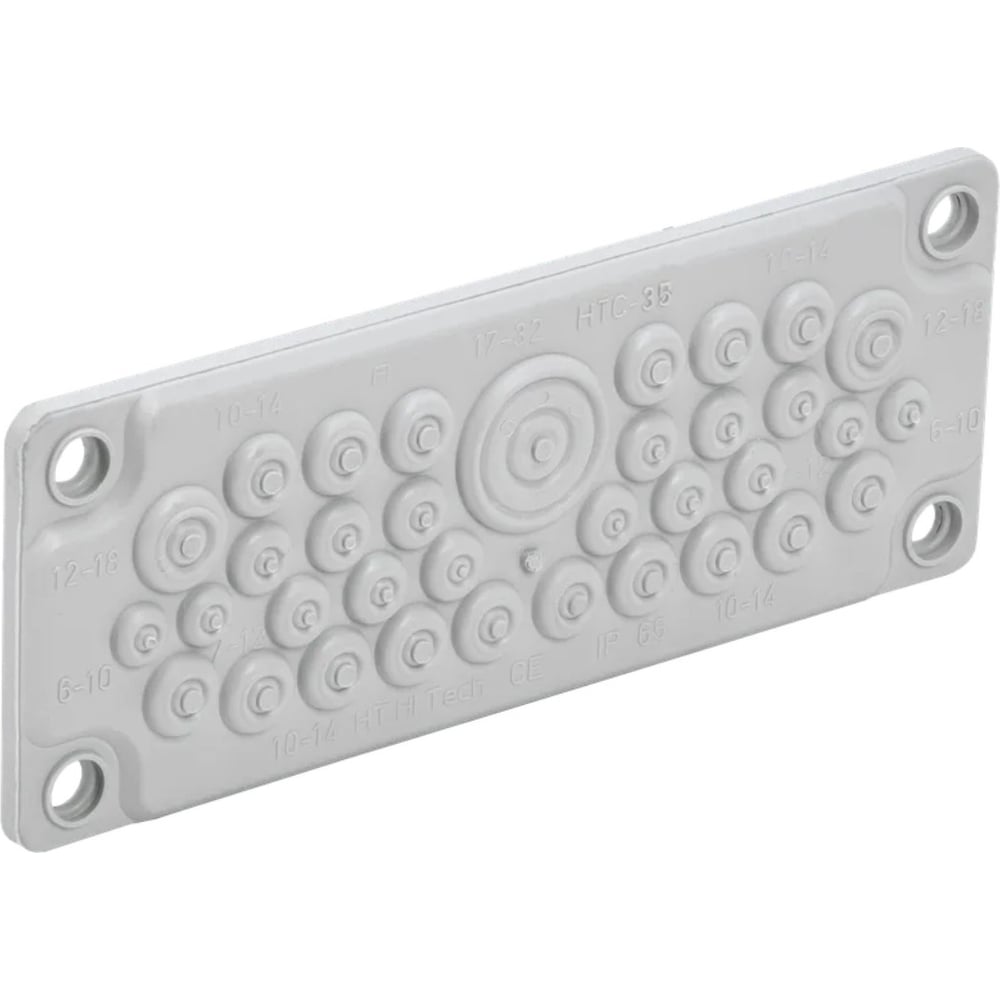 Ввод кабельный мембранный IEK Titan 35 отверстий, d=7-32мм ip65 серый ...