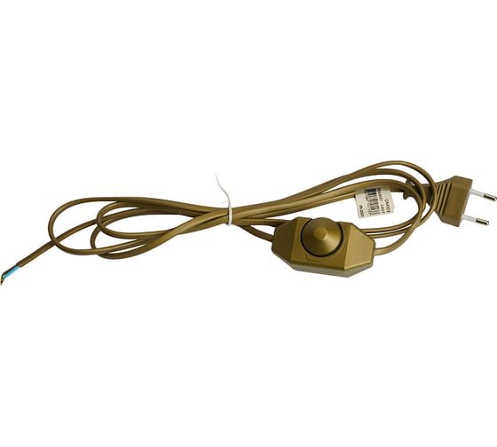 Сетевой шнур FERON с диммером 230V 1,5+0,5м, золото, DM103-200W 23057 1