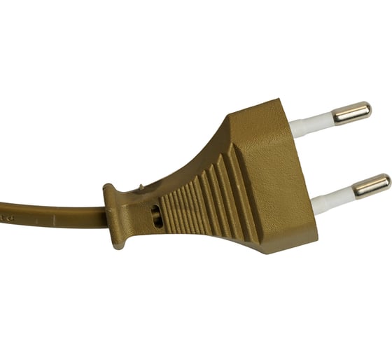 Сетевой шнур FERON с диммером 230V 1,5+0,5м, золото, DM103-200W 23057