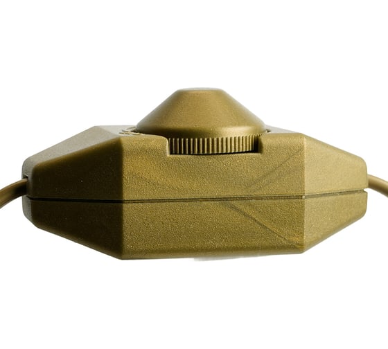 Сетевой шнур FERON с диммером 230V 1,5+0,5м, золото, DM103-200W 23057