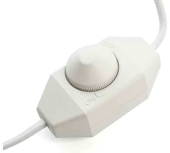 Сетевой шнур FERON с диммером 230V 1,5+0,5м, белый, DM103-200W 23056