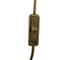 Сетевой шнур FERON с выключателем, 230V 1.9м золото, KF-HK-1 23051 7