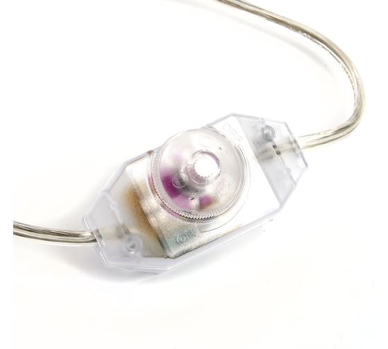 Сетевой шнур FERON с диммером 230V 1,5+0,5м, прозрачный, DM103-200W 23058