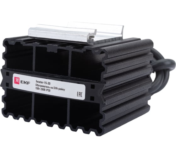 Обогреватель EKF на DIN-рейку 15Вт 230В IP20 PROxima heater-15-20