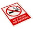 Знак вспомогательный ОФИСМАГ Не курить. No smoking, Комплект 5 шт., 150x200 мм, пленка самоклеящаяся, V 51 610923 2