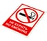 Знак вспомогательный ОФИСМАГ Не курить. No smoking, Комплект 5 шт., 150x200 мм, пленка самоклеящаяся, V 51 610923 3
