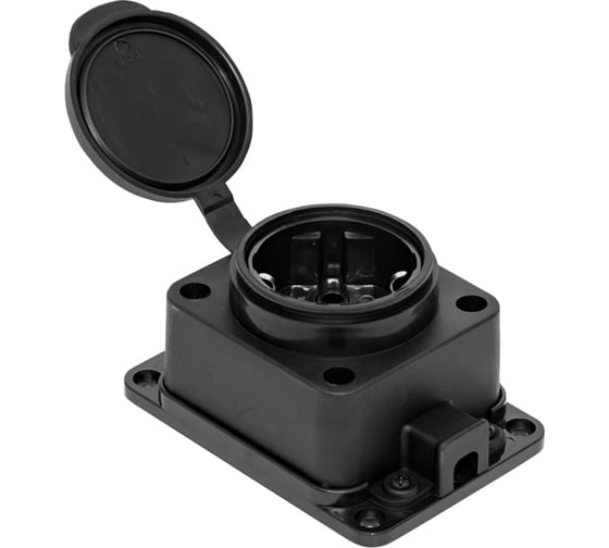Каучуковая настенная розетка EKF с защитной крышкой 230В 2P PE 16A IP44 RPS-014-16-230-44