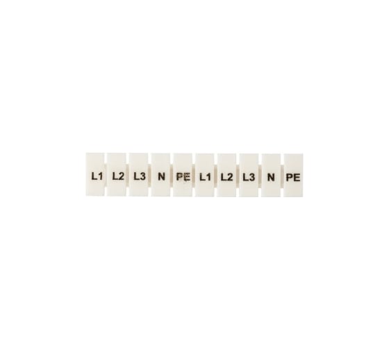 Маркеры EKF для JXB-ST 4, с символами L1, L2, L3, N, PE, 100 шт, PROxima zb-st-4-L-1-3 1