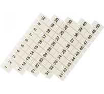 Маркеры для JXB-ST 6 с нумерацией 1-50 EKF PROxima 100 шт., zb-st-6-1-50
