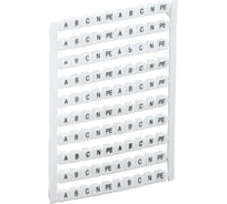 Маркеры IEK для кви-4/16мм2 с символами "a, b, c, n, pe" (50 штук в упаковке) YZN30M-004-K00-A