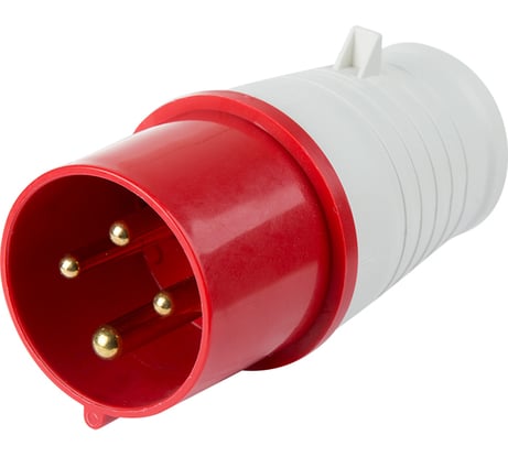 Вилка REXANT 024 переносная 3Р+РЕ 32А 380В IP44 11-8904