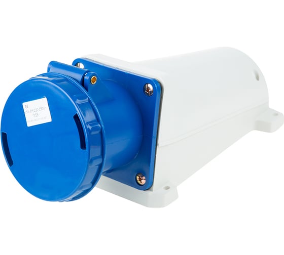 Розетка REXANT 133 стационарная 2Р+РЕ 63А 220В IP67 11-8915