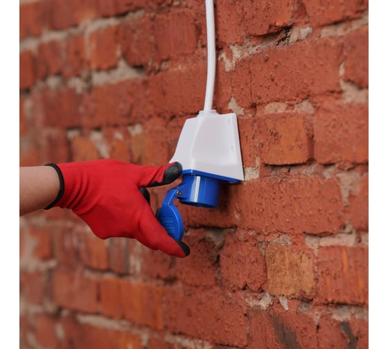 Розетка REXANT 113 стационарная 2Р+РЕ 16А 220В IP44 11-8909