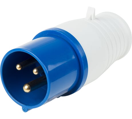 Вилка REXANT 013 переносная 2Р+РЕ 16А 220В IP44 11-8900