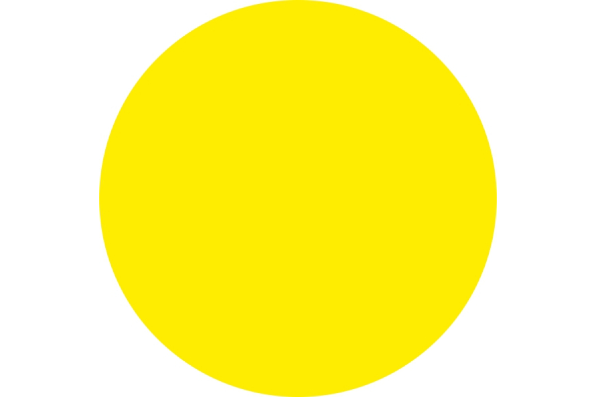-информационный знак REXANT Желтый круг, d - 150мм, 10шт 56 .