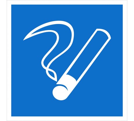 Наклейка-информационный знак REXANT Место курения, 200х200мм 5 шт 56-0033