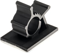 Самоклеящаяся площадка кабеля и проводов duwi 19x25мм 10мм черная 5шт 23170 1