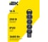 Колодка для удлинителя с заземлением IEK STANDARD К04 4 места черная 695033 3
