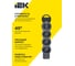 Колодка для удлинителя с заземлением IEK STANDARD К04 4 места черная 695033 4