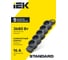 Колодка для удлинителя с заземлением IEK STANDARD К05 5 мест черная 695038 2