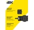 Колодка для удлинителя с заземлением IEK STANDARD К05 5 мест черная 695038 5