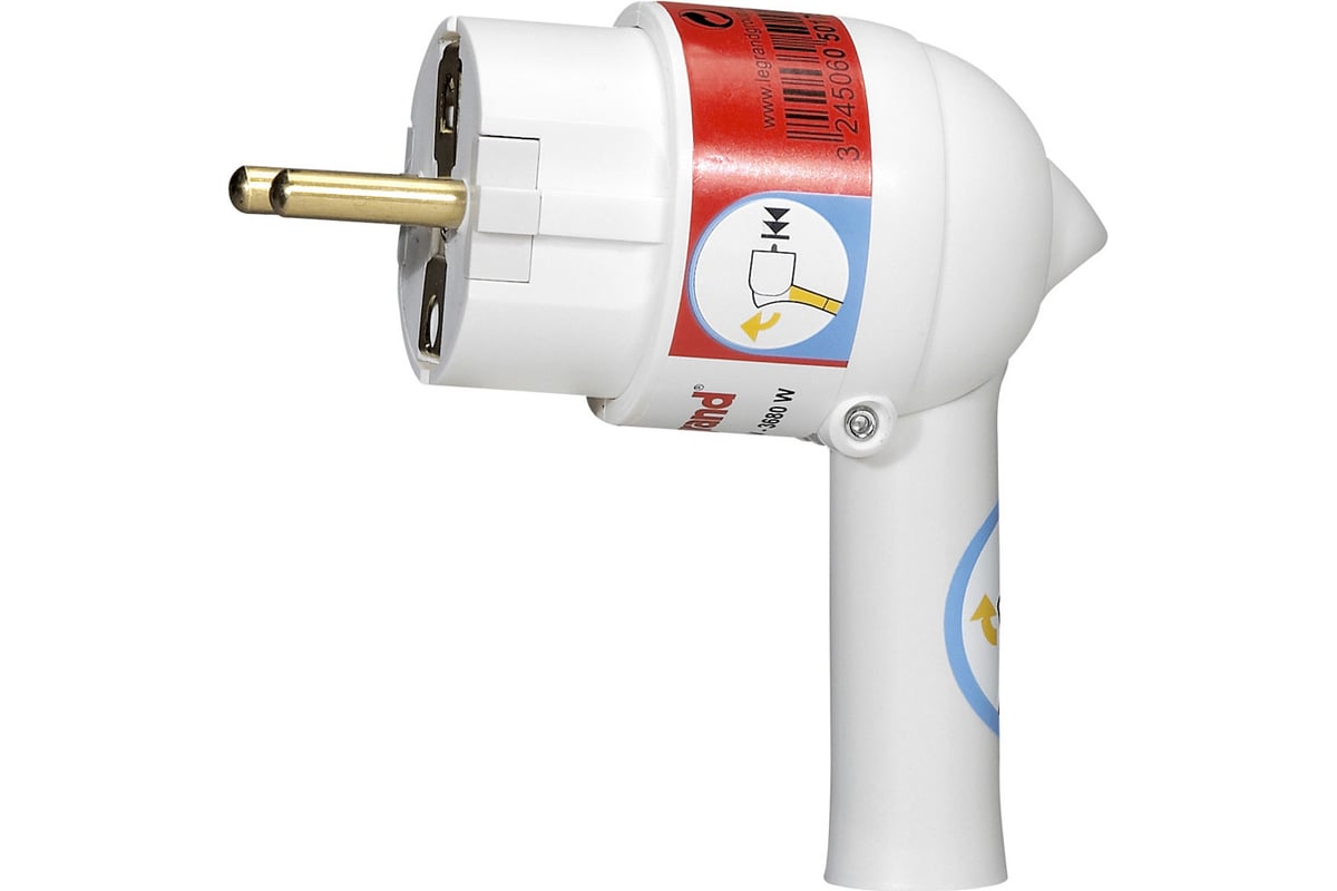 Электрическая кабельная вилка Legrand Helium 16 А 2P+E с выталкивающей ...