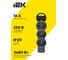 Колодка для удлинителя с заземлением IEK STANDARD К03 3 места черная 695023 3