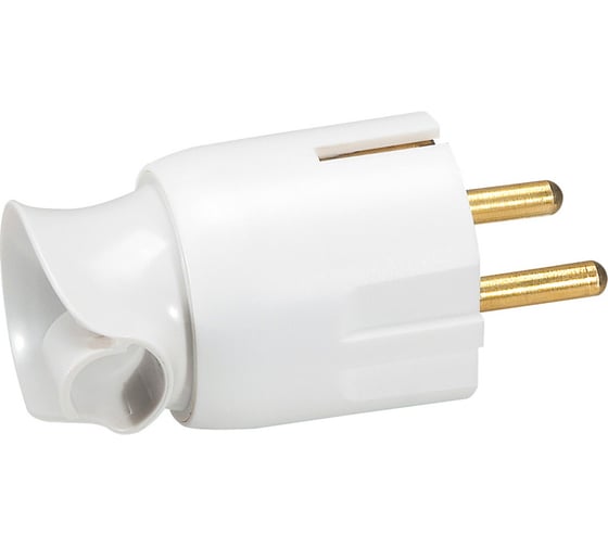 Электрическая кабельная вилка Legrand Helium 16 А 2P+E поворотная белая Leg 050172