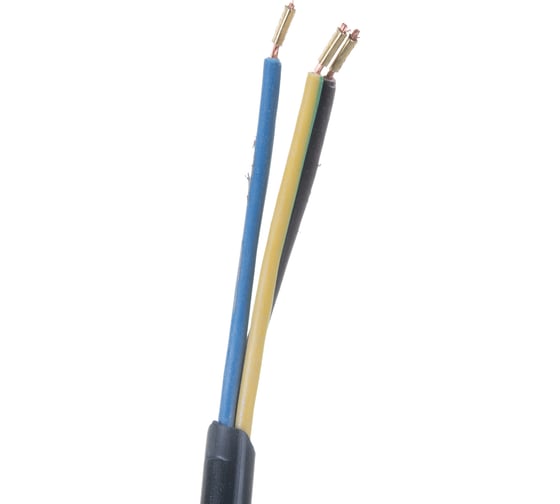 Сетевой шнур с вилкой Lux V3 ПВС 3x0.75 мм 1.5 м черный 4606400001362