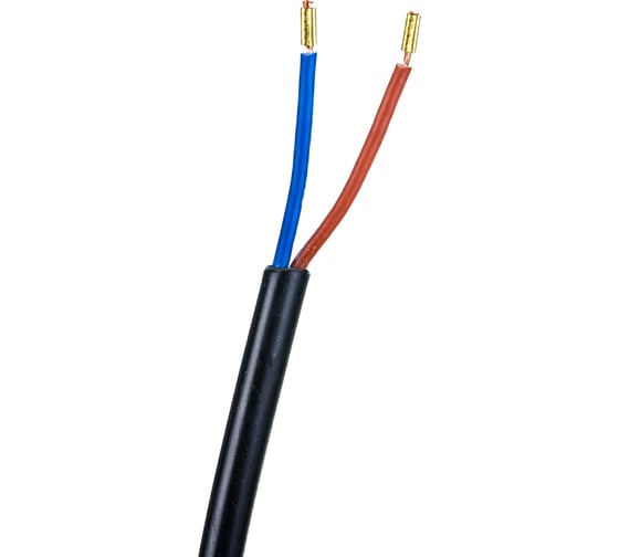 Сетевой шнур с вилкой Lux V2 ПВС 2x0.75 мм 5 м черный без заземления 4606400001355