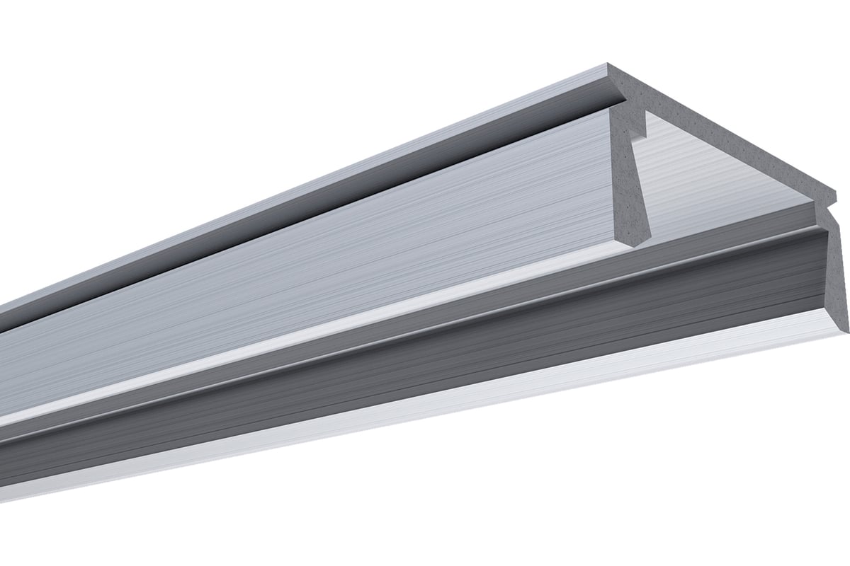 Алюминиевый прямой накладной профиль для светодиодной ленты APEYRON 08 ...