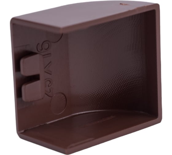 Заглушка EKF Plast PROxima 25х16, 4 шт, под темное дерево ecd-25-16x4