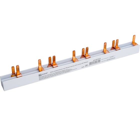 Соединительная шина типа PIN EKF PROxima для 3-п нагрузки, 63А, 12 модулей pin-03-63-12 1