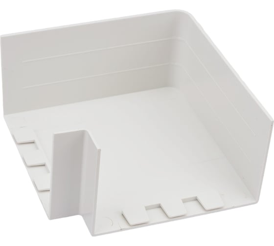 Поворот EKF Plast PROxima, 90 градусов, 100х60, 2 шт, белый abw-100-60x2
