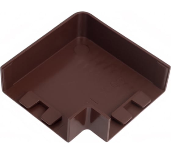 Поворот EKF 90 градусов 40х16 4 шт Plast PROxima под темное дерево abd-40-16x4