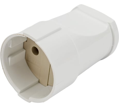 Кабельная розетка TDM ELECTRIC 2П без заземления, 10А, 250B, белая SQ1806-0129