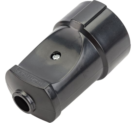 Кабельная розетка TDM ELECTRIC 2П без заземления, 10А, 250B, черная SQ1806-0130