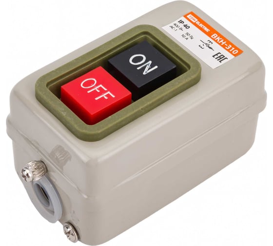 Кнопочный выключатель TDM ELECTRIC ВКН-310 3Р 10А 230/400В IP40 SQ0716-0001