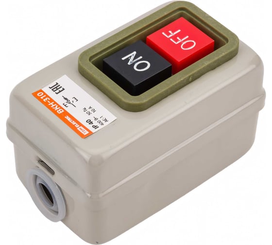 Кнопочный выключатель TDM ELECTRIC ВКН-310 3Р 10А 230/400В IP40 SQ0716-0001