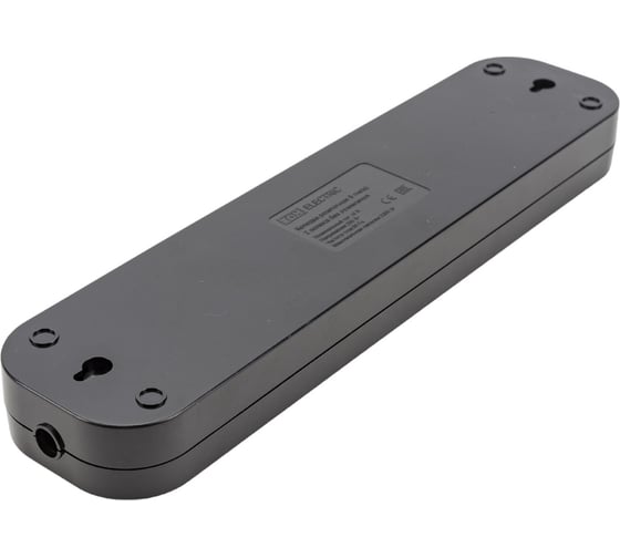Розеточная колодка TDM ELECTRIC 5 гнезд 2П б/з 10А 250В черная SQ1806-0134