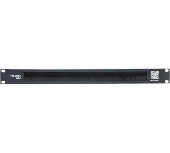 Щеточный ввод EKF TERACOM PRO 1U, черный TRP-1BR-BK